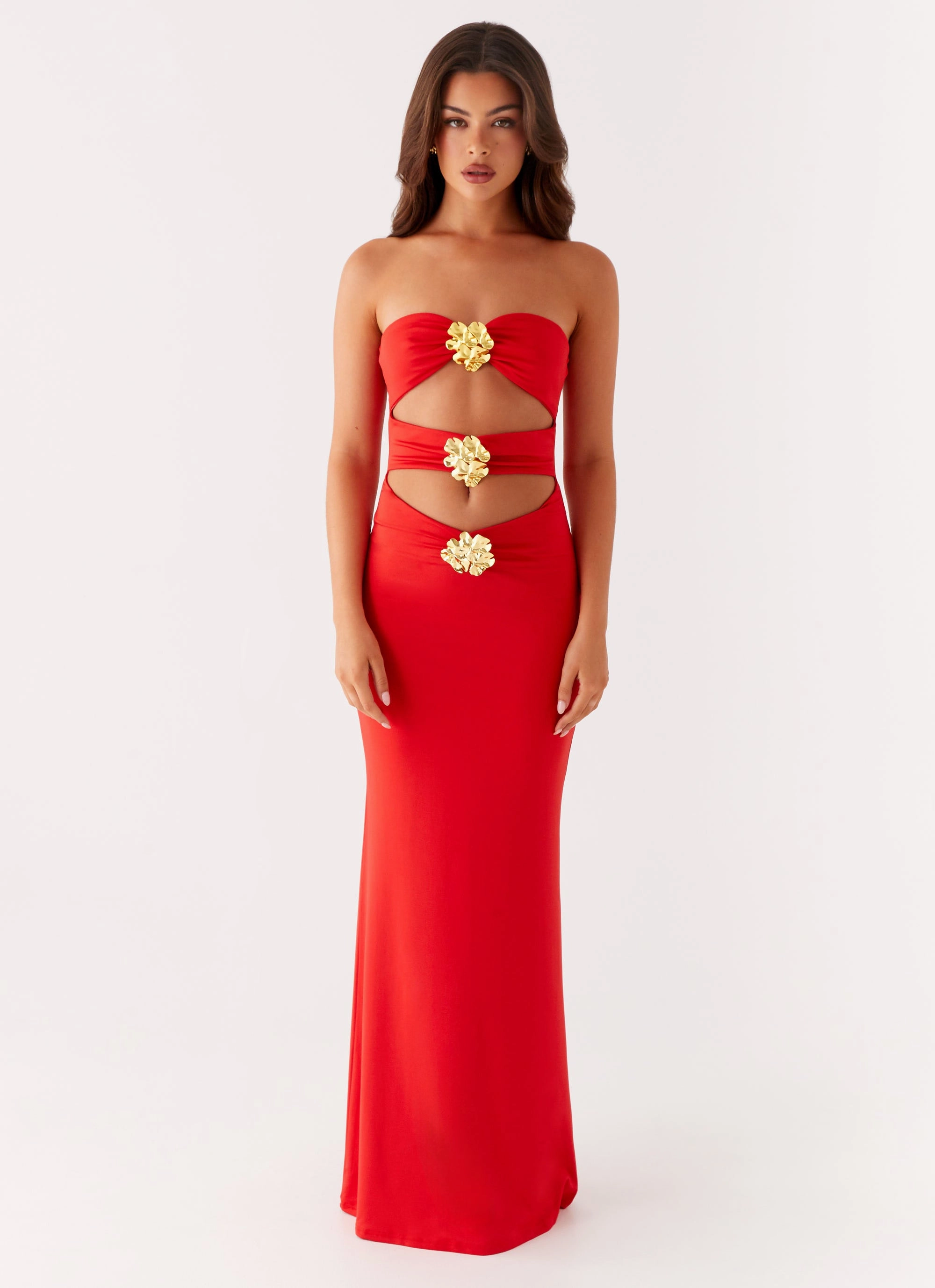 Raye Maxi Dress - Tangerine Transitional Wear