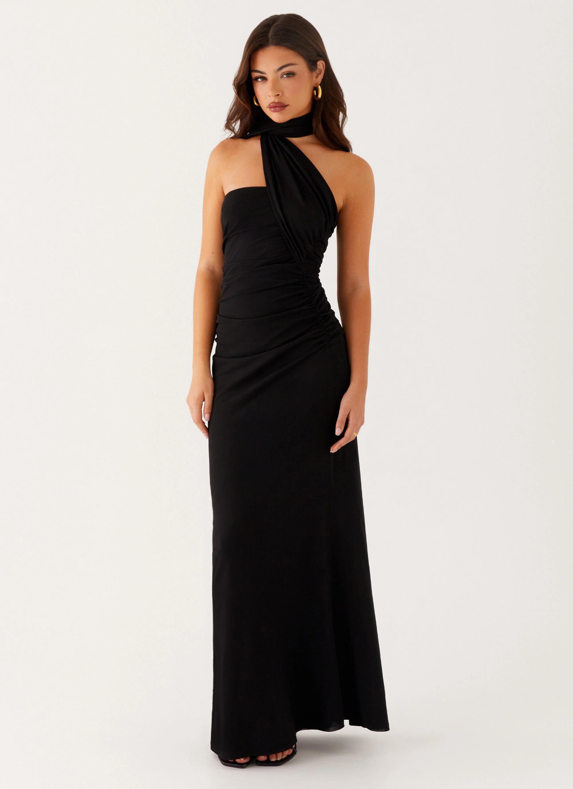 Chilly Day Wear Songbird Maxi Dress - Black