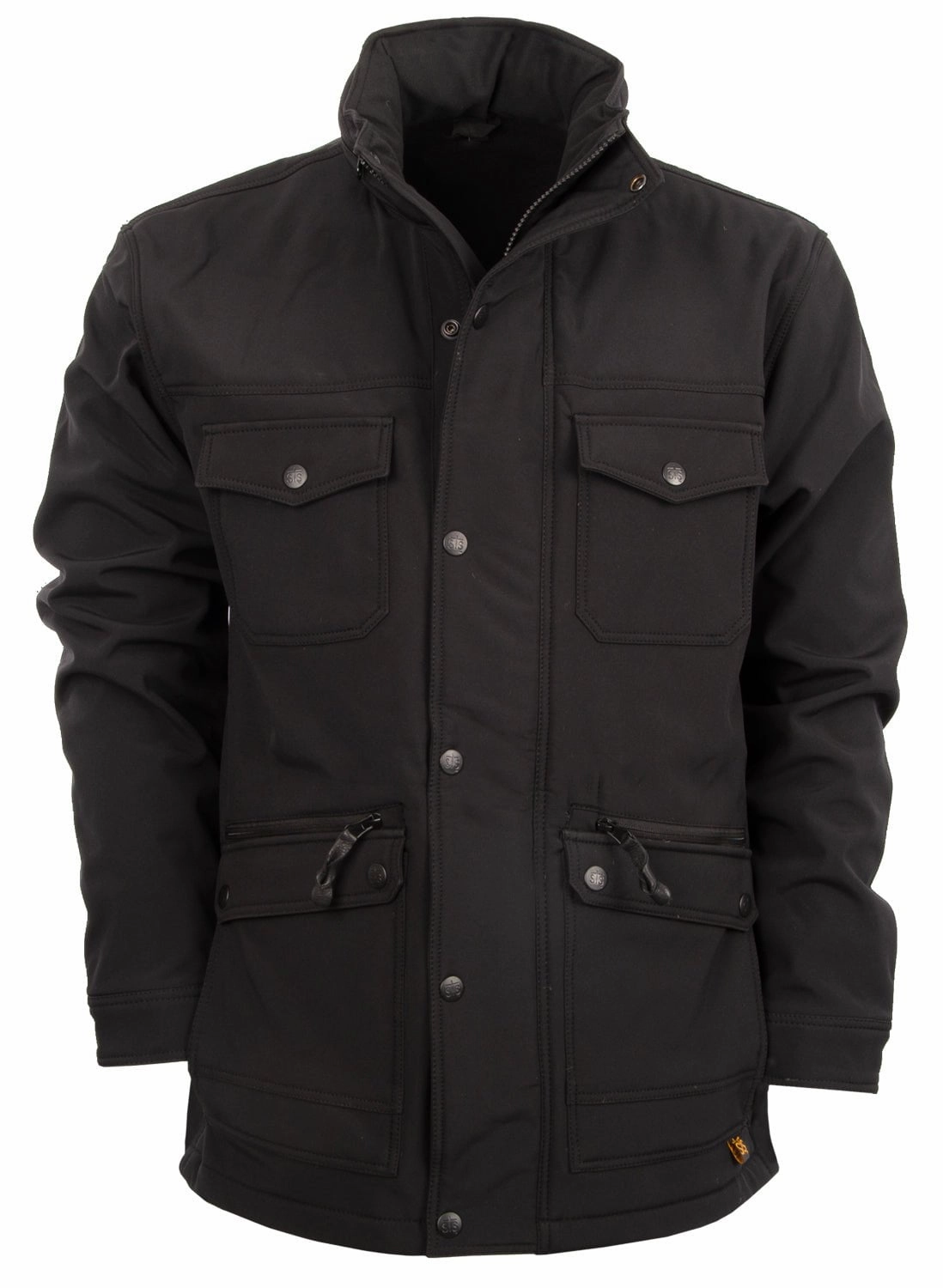 STS Ranchwear Womens Brazos II Black Polyester Softshell Jacket City Look