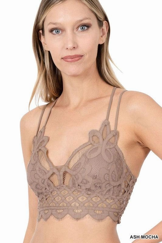 Fade Resistant Coating Wrinkle Resistant Finish Mariah Lace Bralette S-XL