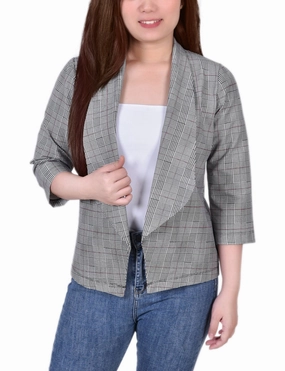 3/4 Sleeve Ponte Jacket TearResistant