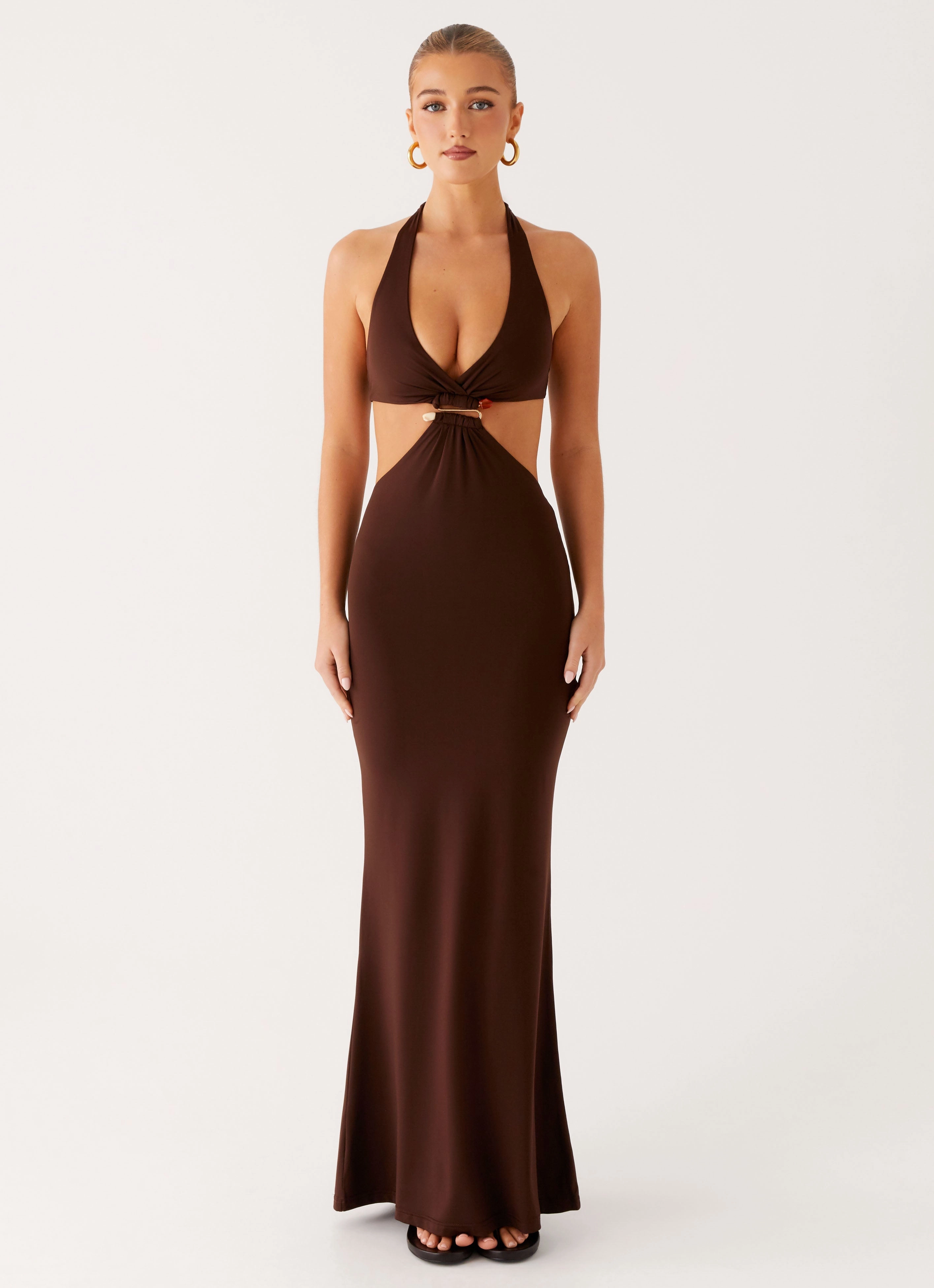 sporty wear Shawnie Maxi Dress - Chocolate