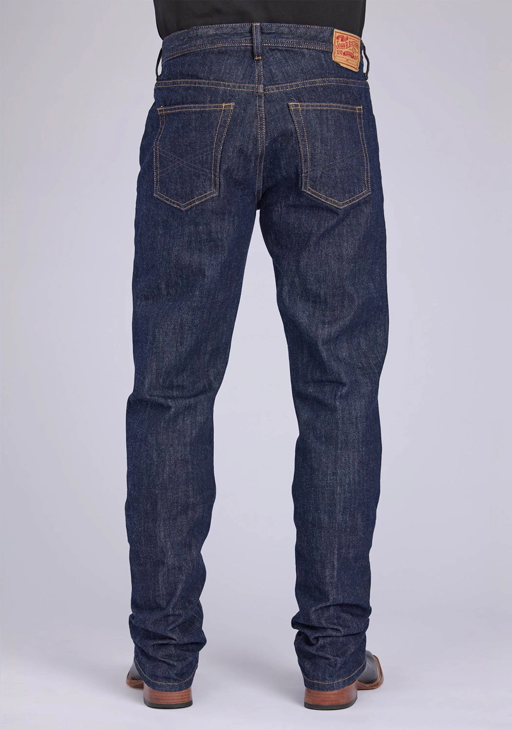 Soft Touch Versatile Weekend Style Stetson Mens 1210 Straight Fit X Blue 100% Cotton Jeans