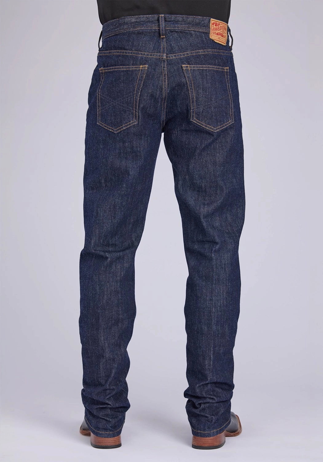 Daily Attire Stetson Mens 1210 Straight Fit X Blue 100% Cotton Jeans