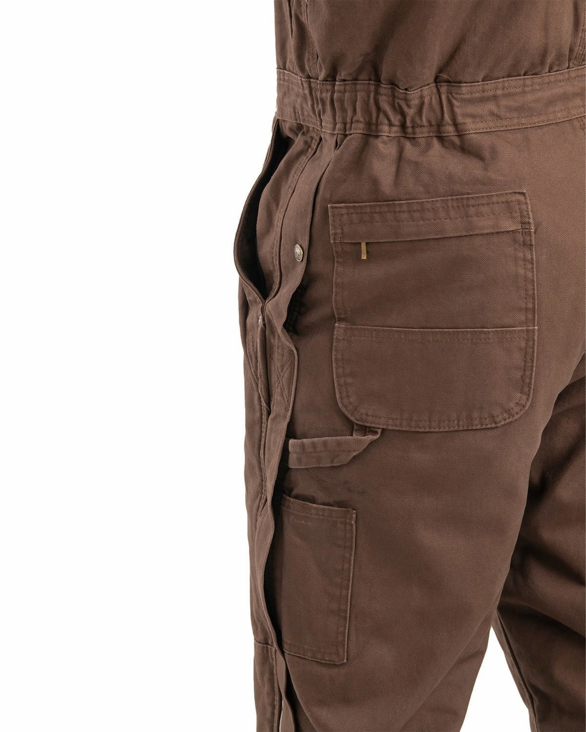 Berne Mens Bark 100% Cotton Insulated Bib Overall Temperature control QuickAccessPockets