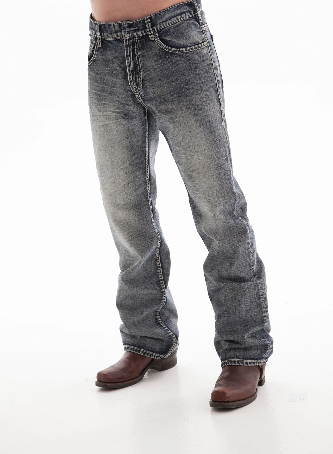 Straight Leg Party Look Couple Look Earthy B Tuff Mens Blue Cotton Denim Jeans Bootcut Steel