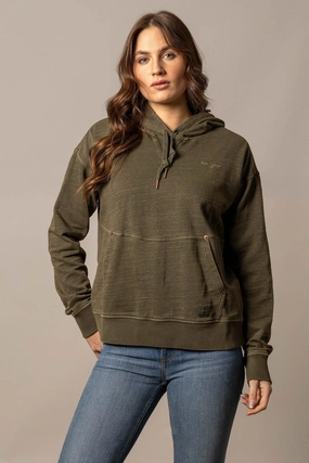 Kimes Ranch Womens Tess Western Pine Cotton Blend Hoodie Travel Commuter Layer BondedSeams