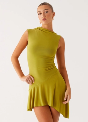 Lanai Mesh Mini Dress - Lime Autumn Jacket
