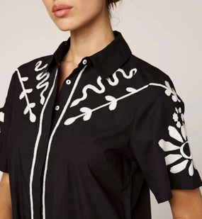 Riya Mini Dress | Black/Ivory Luxe Appeal