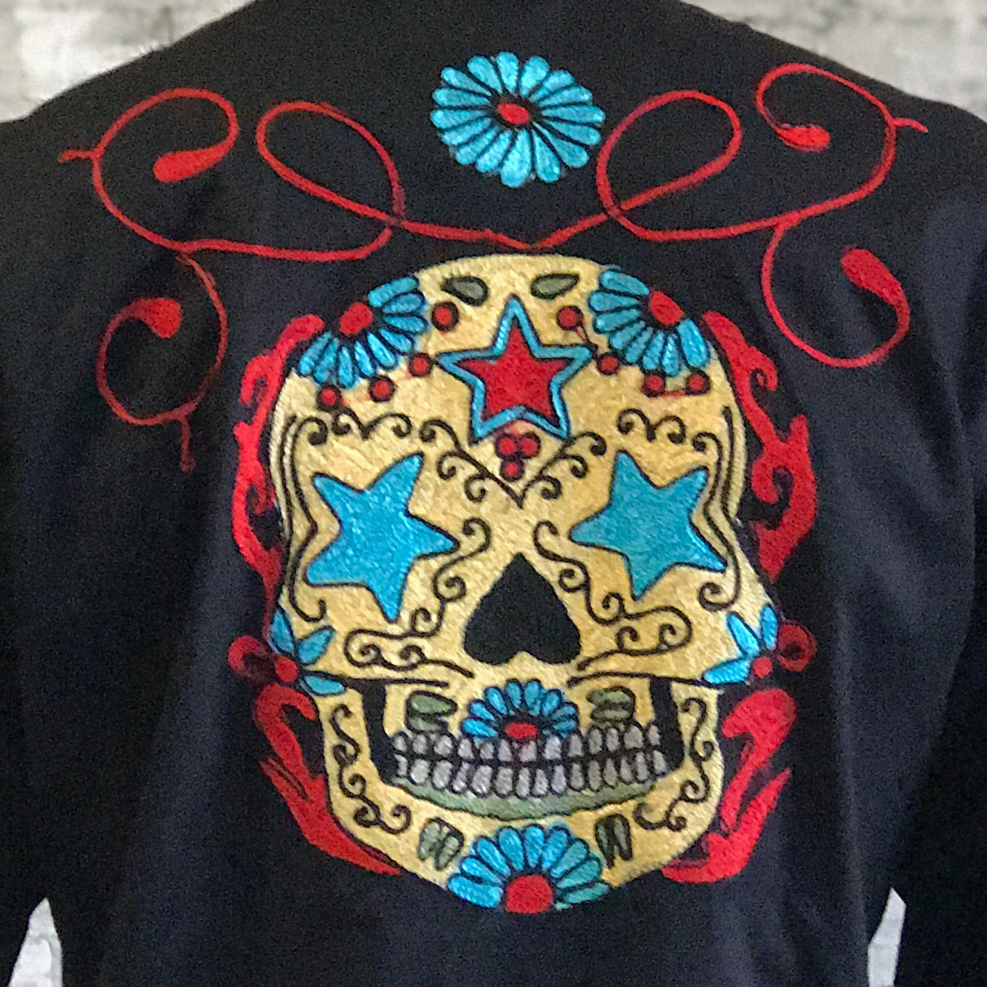 Thermoregulating Fabric Lightweight Layer Rockmount Mens Black 100% Cotton Sugar Skull Vintage L/S Shirt