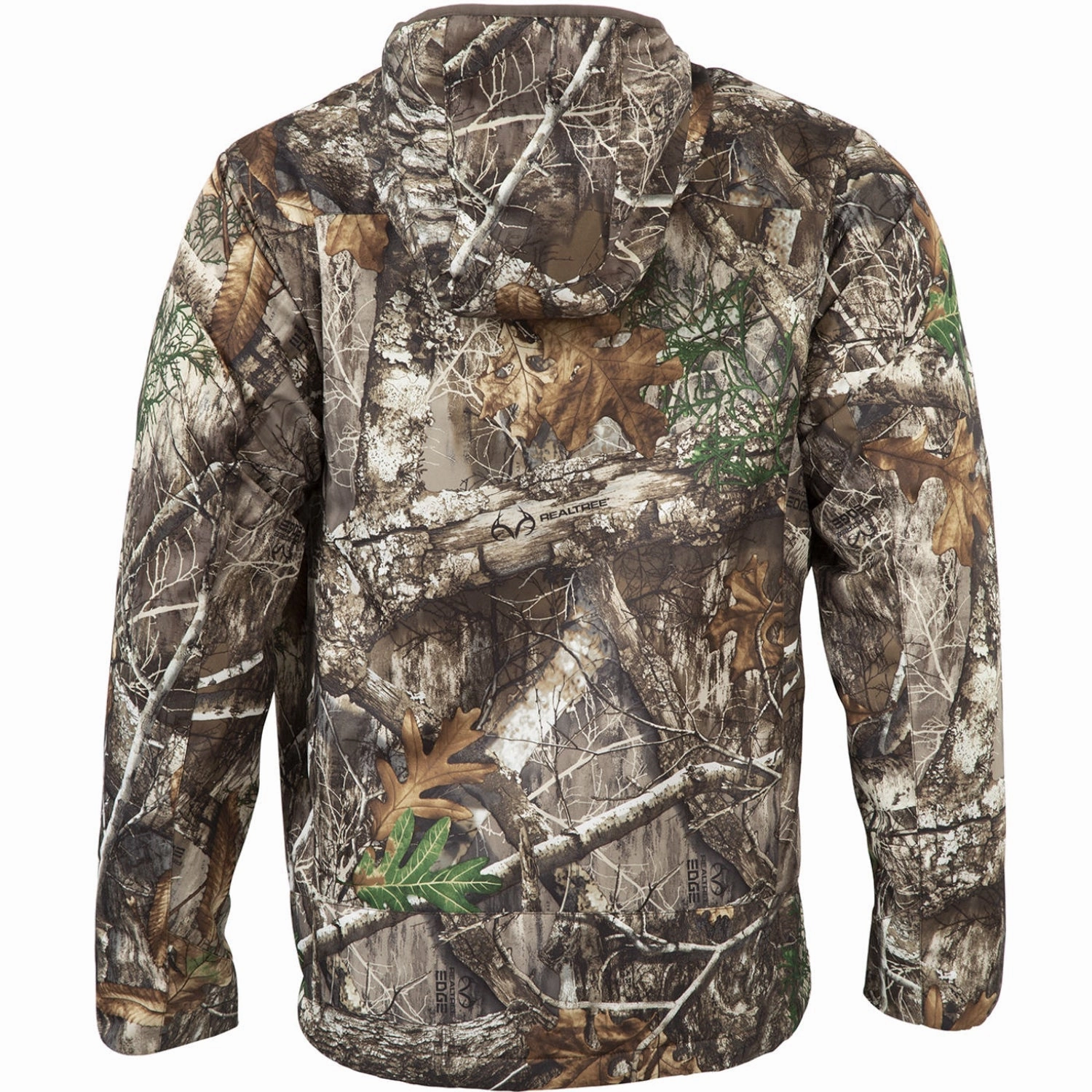 Rocky Mens Hooded Realtree Edge Polyester Softshell Jacket Hooded Attachment Fade Resistant Exterior