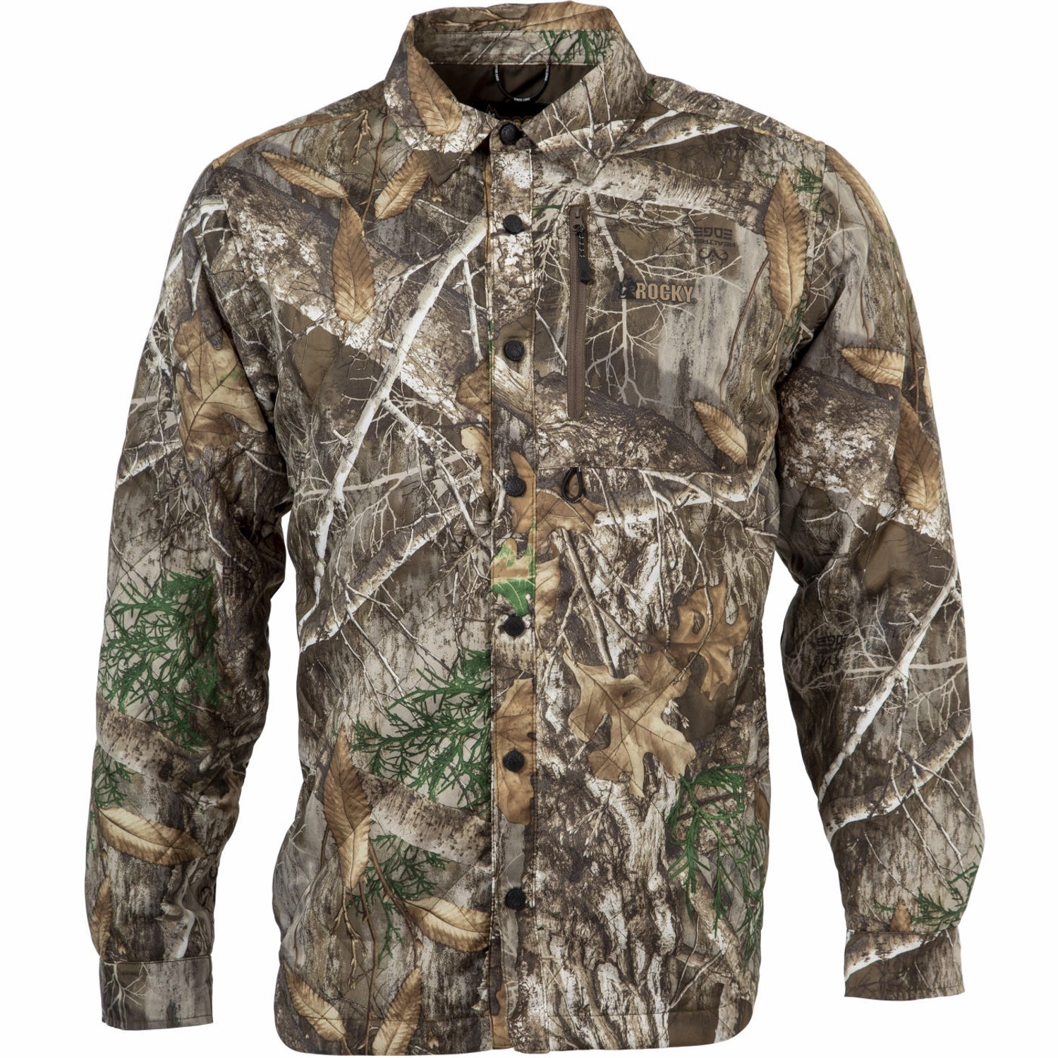 Earthy Hue Luxurious Feel Rocky Mens Rugged Jacket Realtree Edge Polyester L/S Shirt