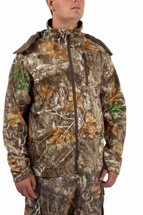 NonRestrictive Movement Design Classic Urban Wear Rocky Mens Stratum Waterproof Realtree Edge Polyester Softshell Jacket