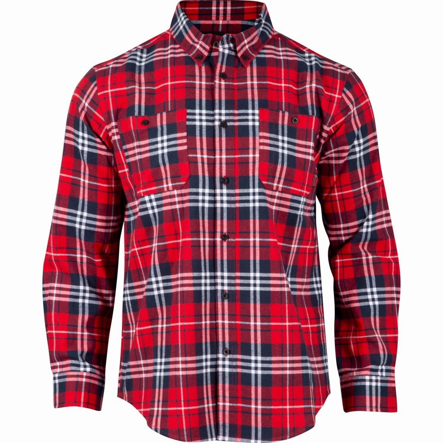 Rocky Mens Worksmart Button Down Red Plaid 100% Cotton L/S Shirt Tropical theme Plus Size