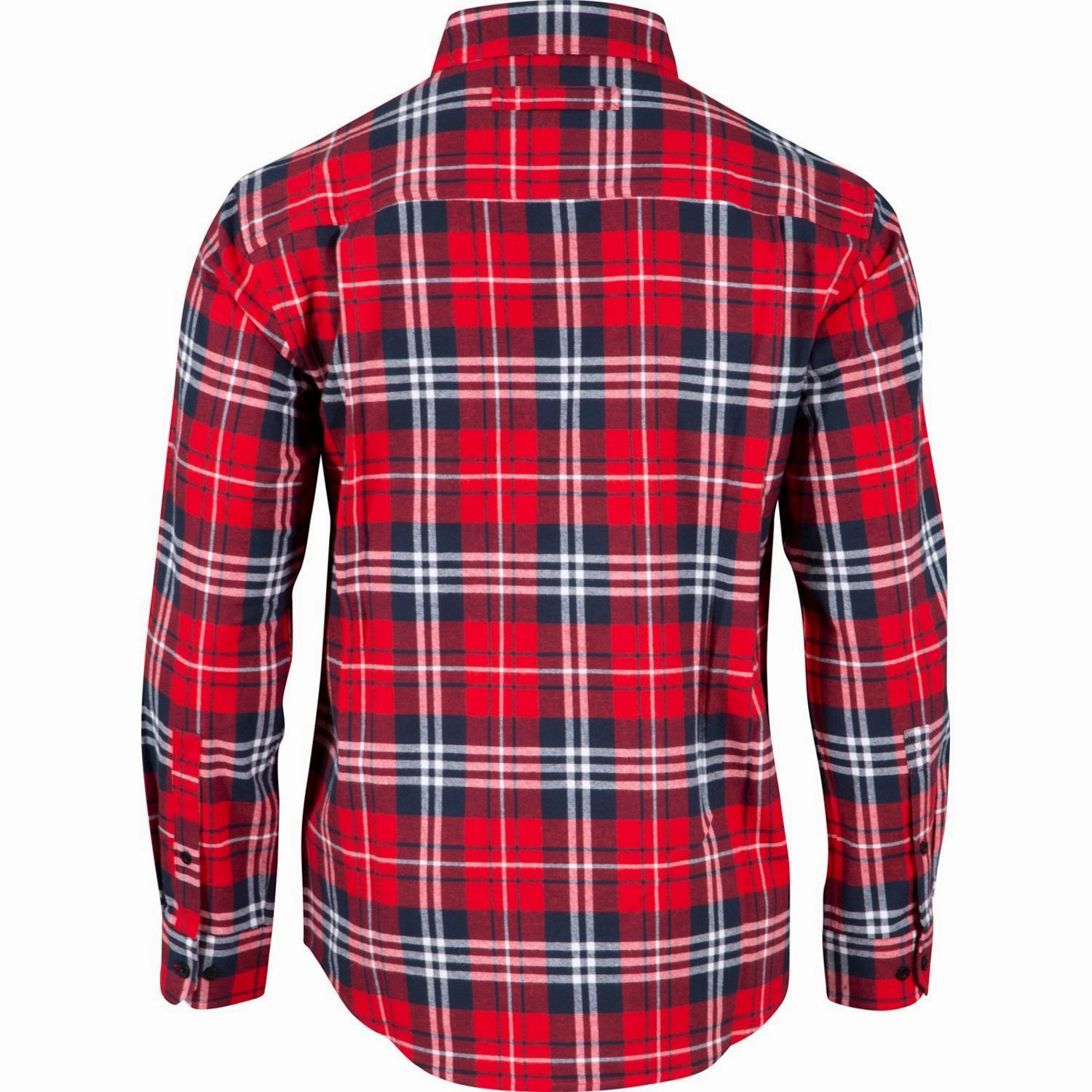 Rocky Mens Worksmart Button Down Red Plaid 100% Cotton L/S Shirt Durable Button Closures