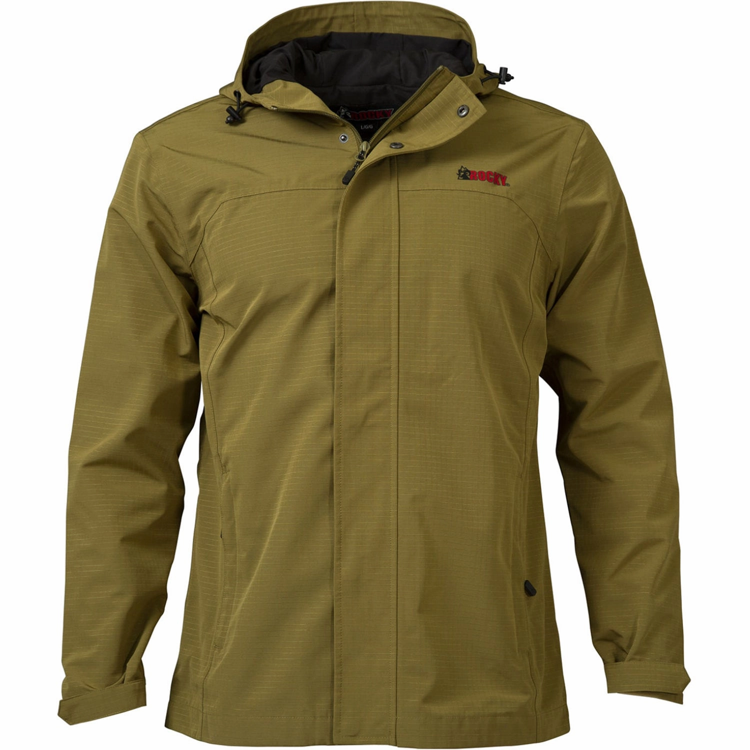 Rocky Mens Worksmart Chore Dark Olive 100% Cotton Coat AntiStaticLayer Reflective details