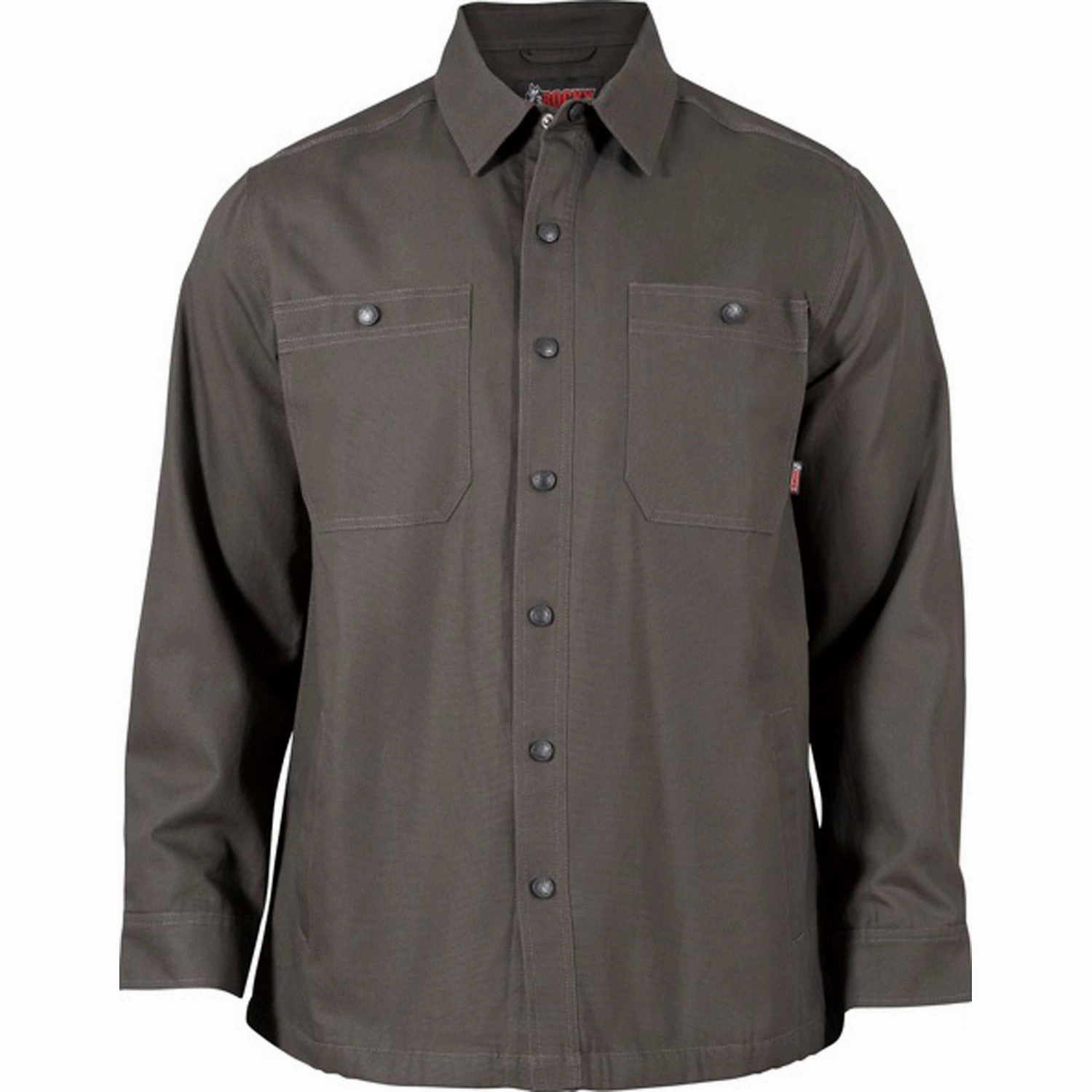 Rocky Mens Worksmart Jacket Cobalt 100% Cotton L/S Shirt adult clothing Reinforced Elbow Patches