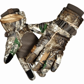 Rocky Womens Waterproof 60G Insulated Realtree Edge Synthetic Gloves Reinforced Seams