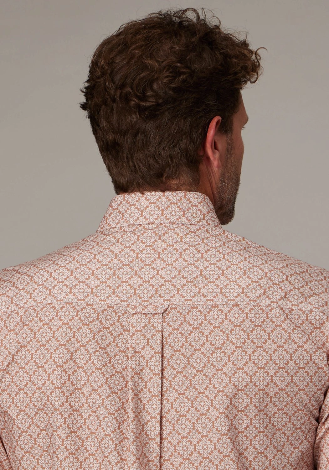 Round Collar Roper Mens 2020 Medallion Clay 100% Cotton 1 Pkt S/S Shirt