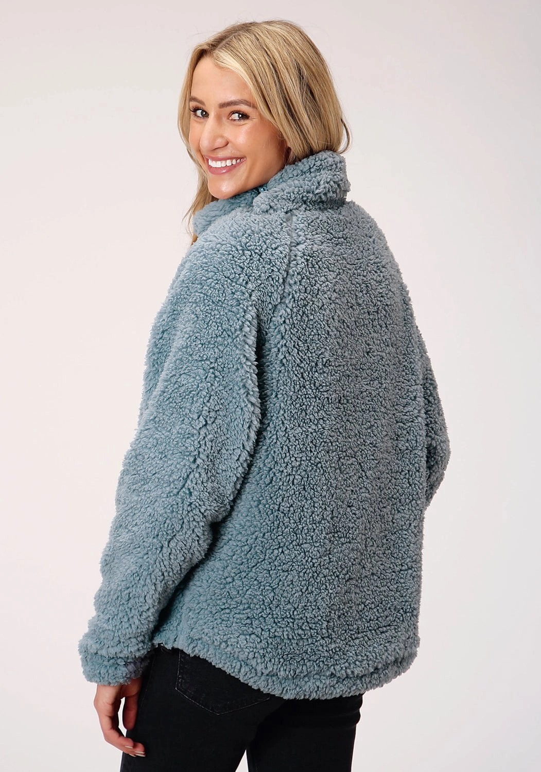 Breathable Technology Roper Womens Steel Blue Polyester Polar Fleece Lined Jacket