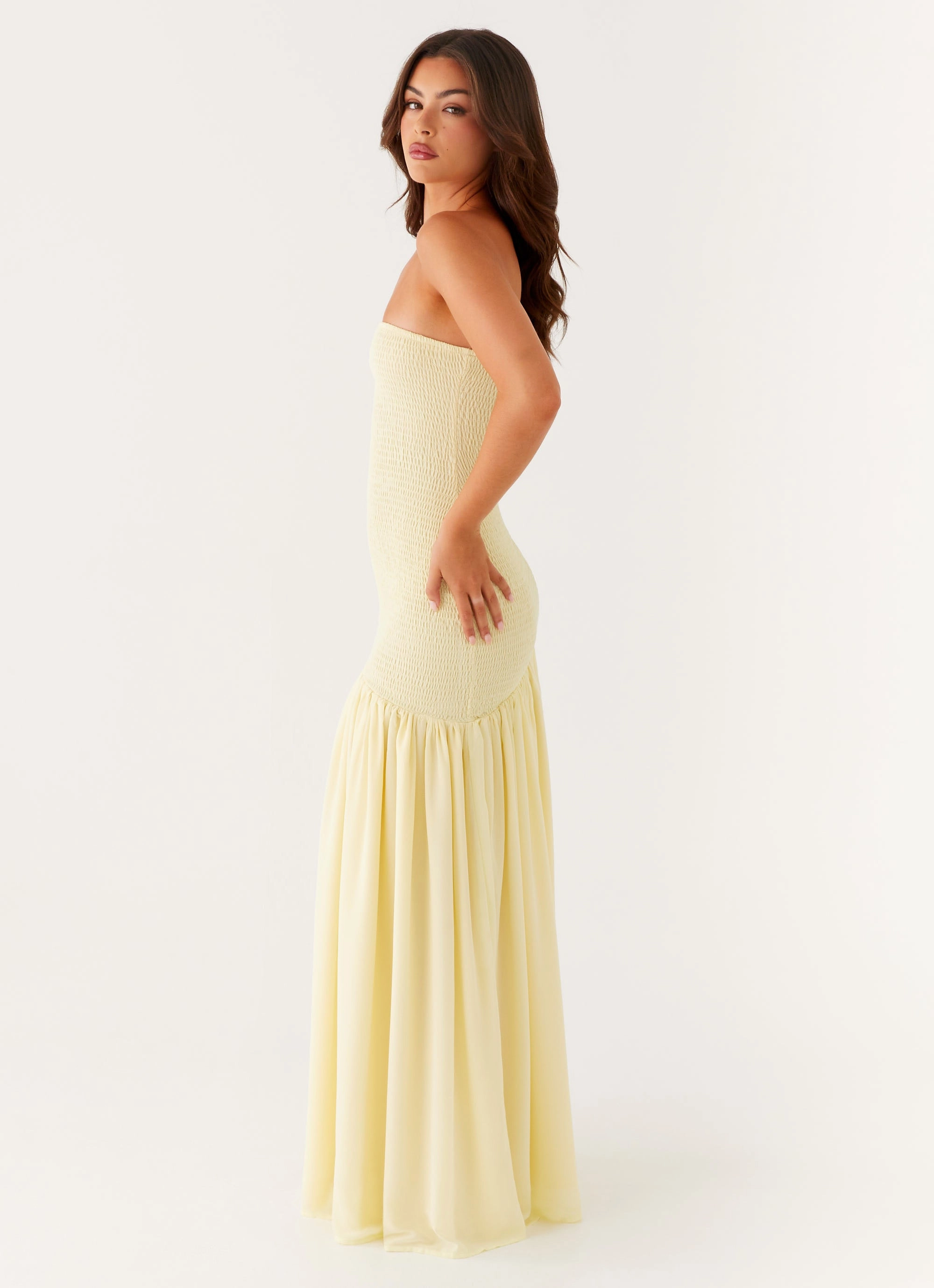 french chic Royce Maxi Dress - Yellow