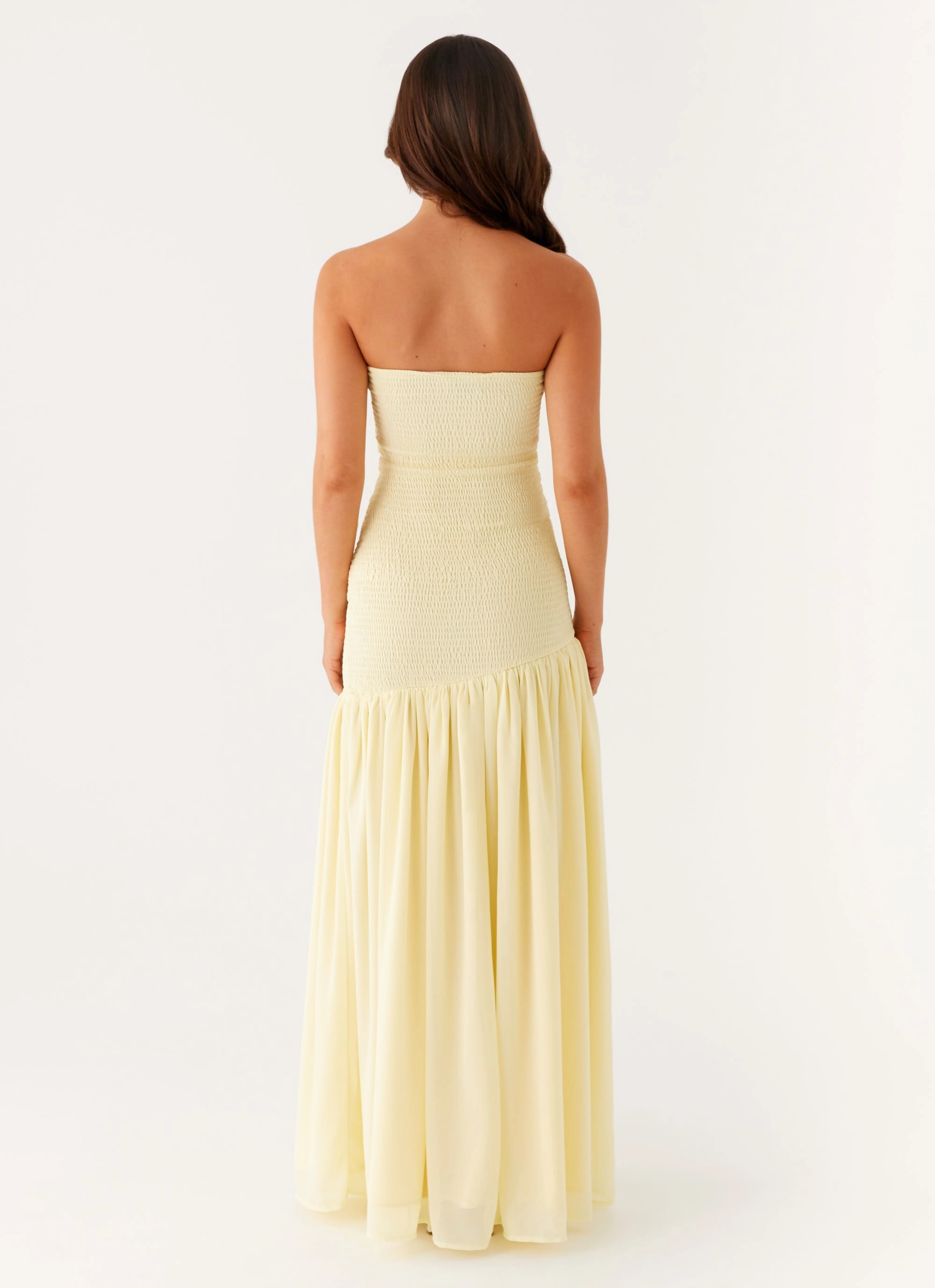 Royce Maxi Dress - Yellow Perfect for Layering Youthful Look
