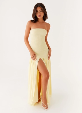 Royce Maxi Dress - Yellow Easy Style All-season