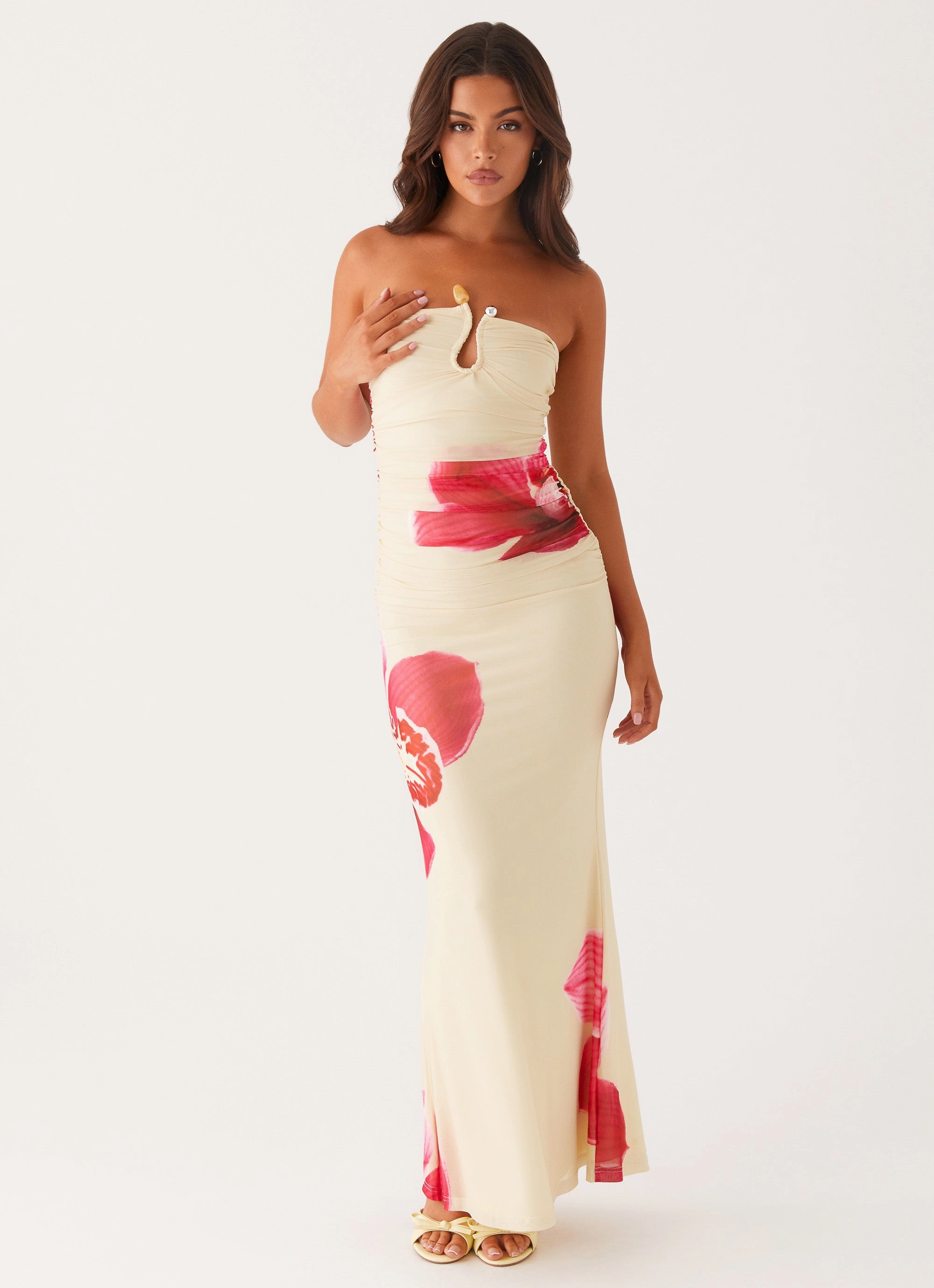 Rudy Maxi Dress - Orchid Yellow Contrast-Lining