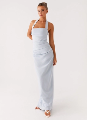 Flared shape Rumour Has it Maxi Dress - Blue