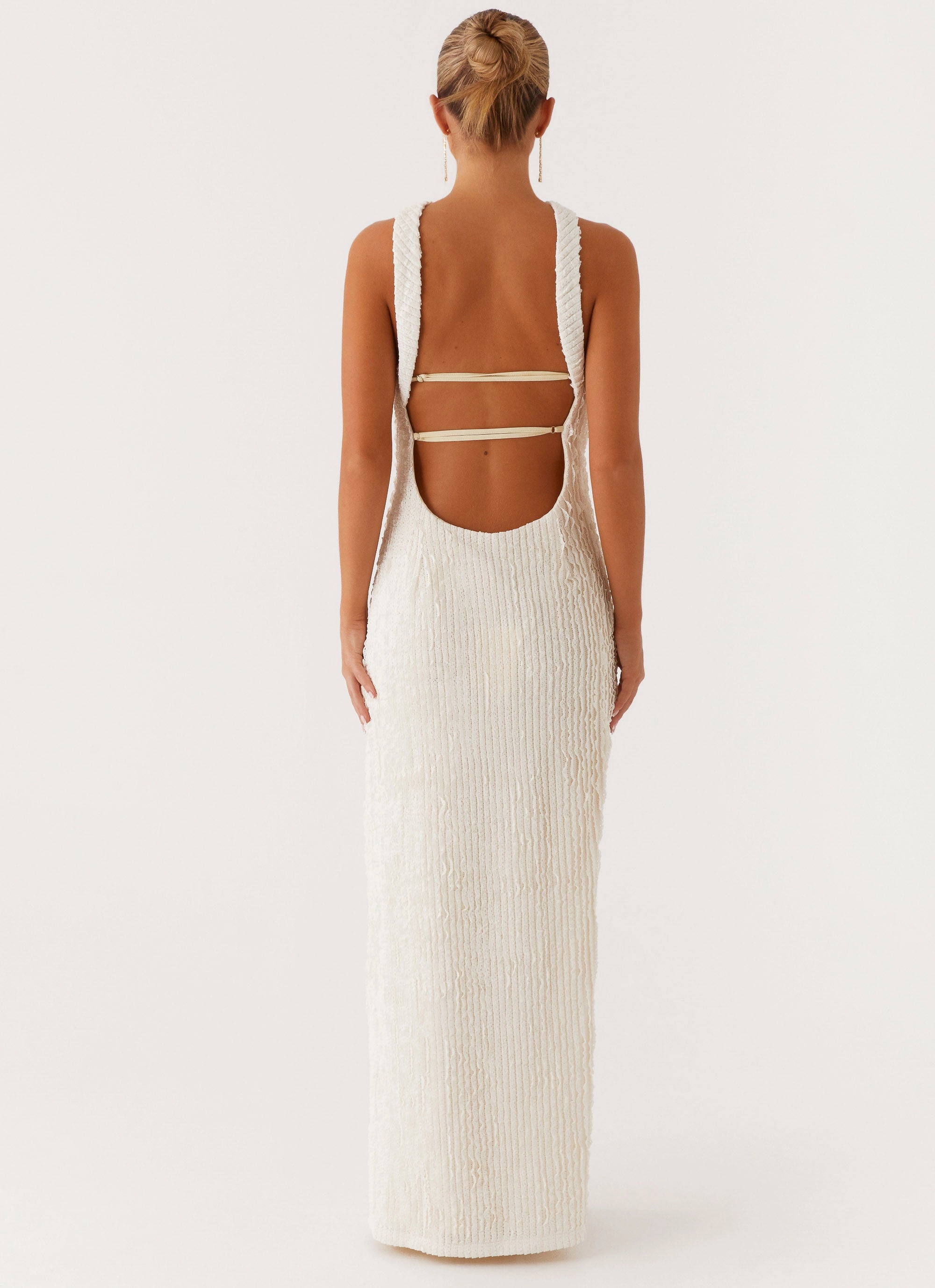 Sleek and Warm Sadie Maxi Dress - Ivory