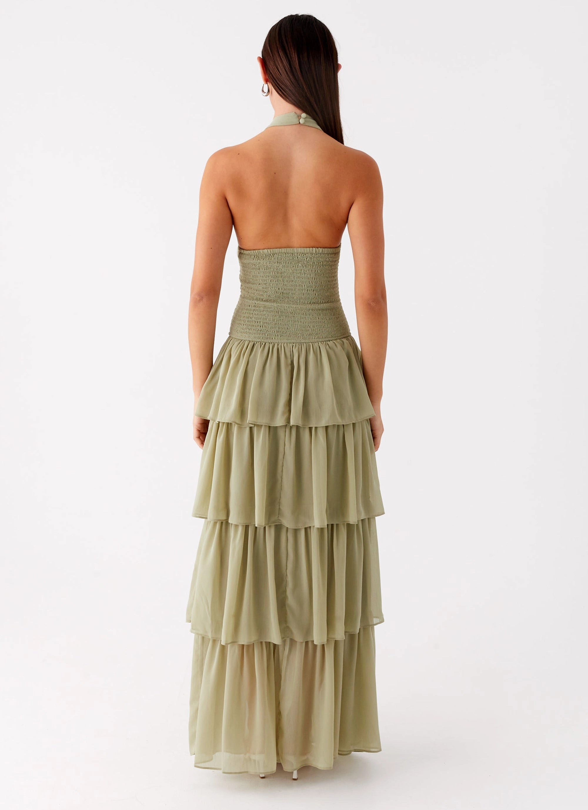 Salma Maxi Dress - Sage Mid Length