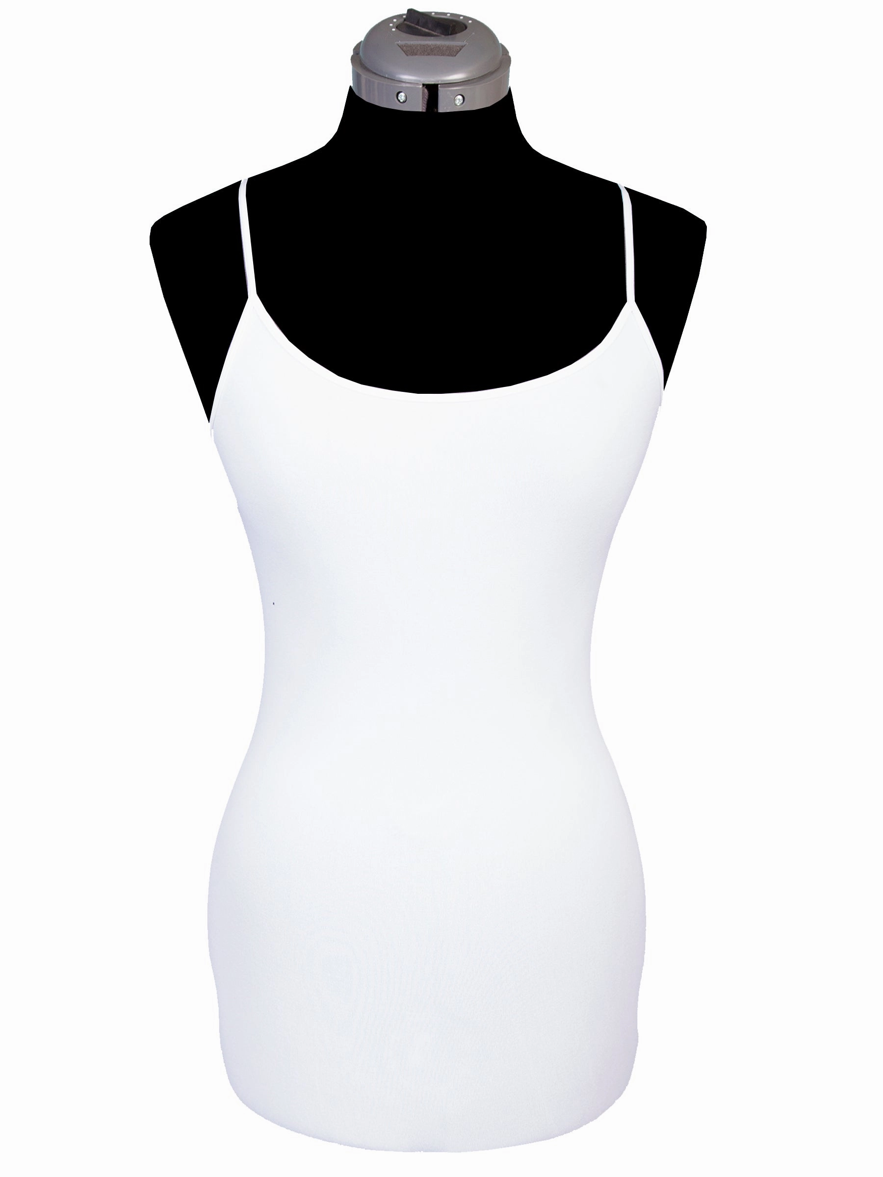 Scully Honey Creek Womens Seamless Camisole Nylon Spandex White 5 Pack Effortless Style