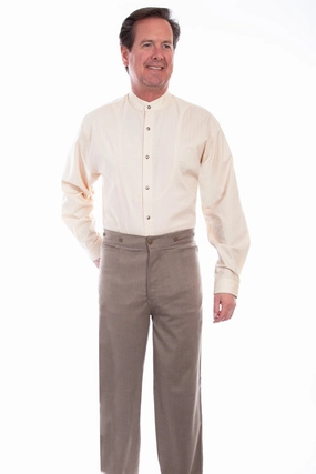 Scully Mens Brown Cotton Blend Rangewear Pants Workwear WaterproofTechnology