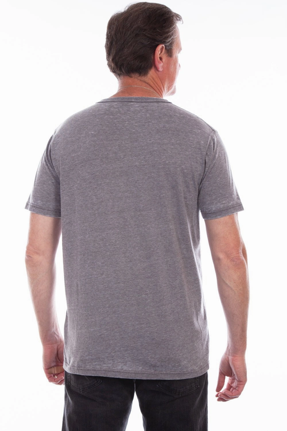 elegant design Polished Placket Scully Mens Charcoal 100% Cotton Henley S/S T-Shirt