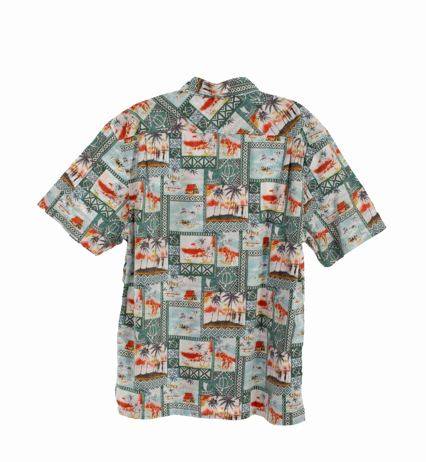 Breathable Cotton Scully Mens Island Surfers Pine 100% Cotton S/S Shirt