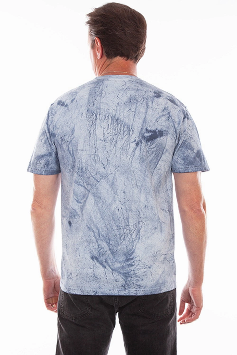 Scully Mens Ocean Mist Blue 100% Cotton S/S T-Shirt Tagless Neckline SkinFriendlyFibers