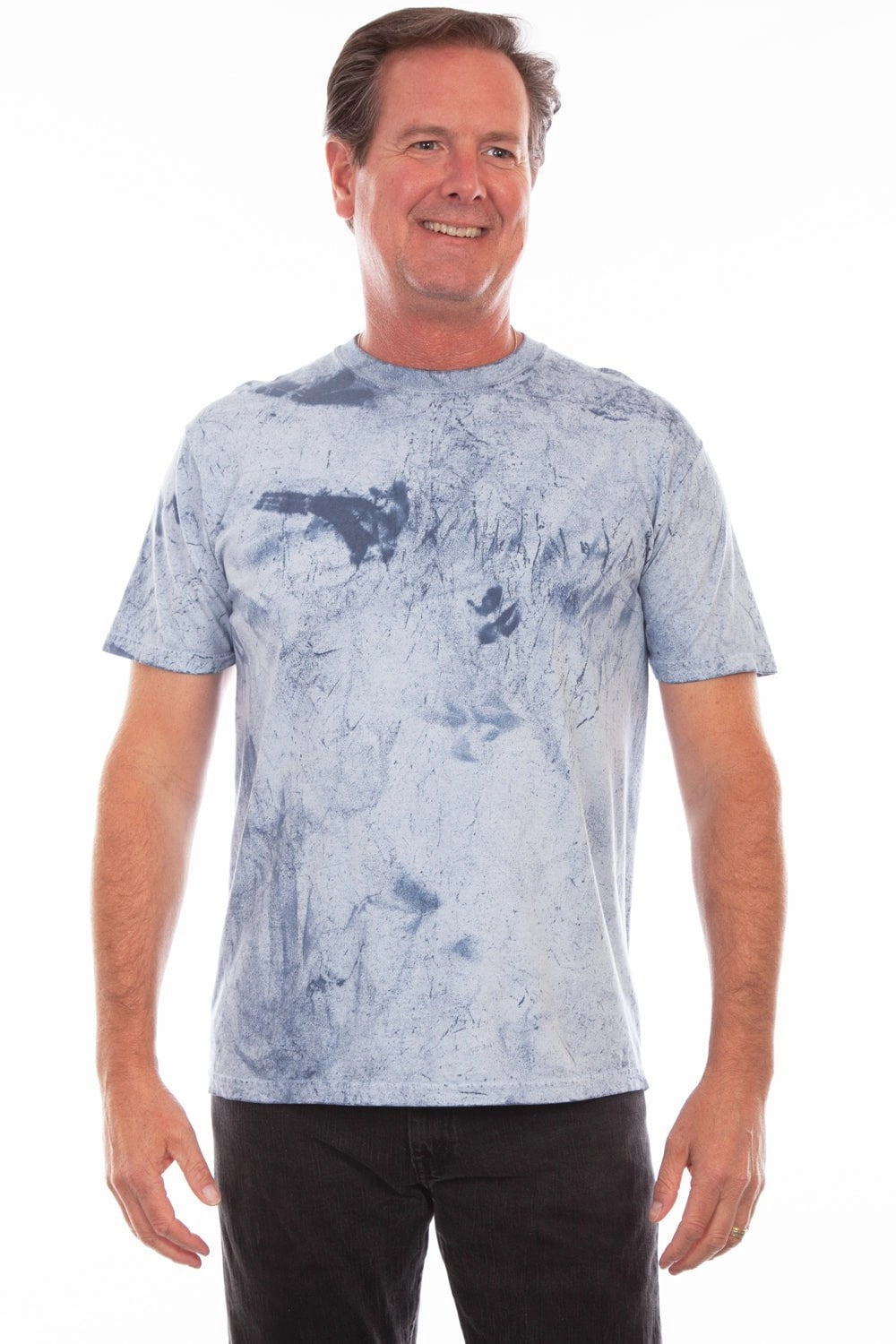 Scully Mens Ocean Mist Blue 100% Cotton S/S T-Shirt Light and Cozy Fun and Playful