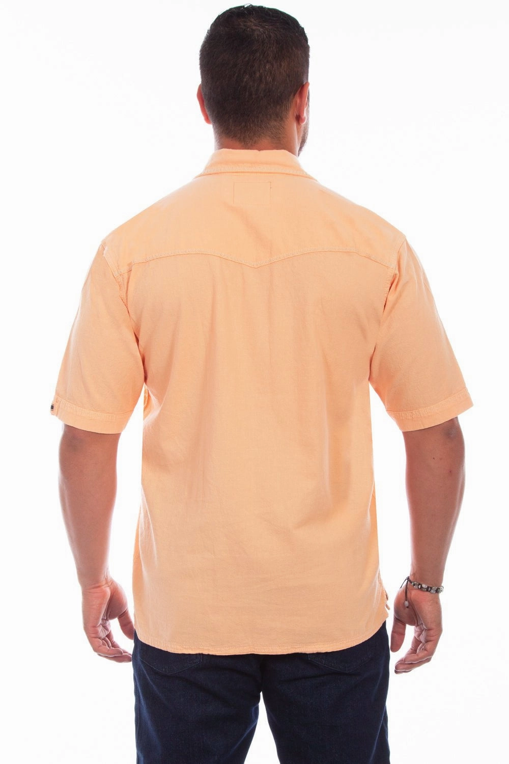 Scully Mens Papaya 100% Cotton Palm S/S Shirt Thermal Regulation Fabric