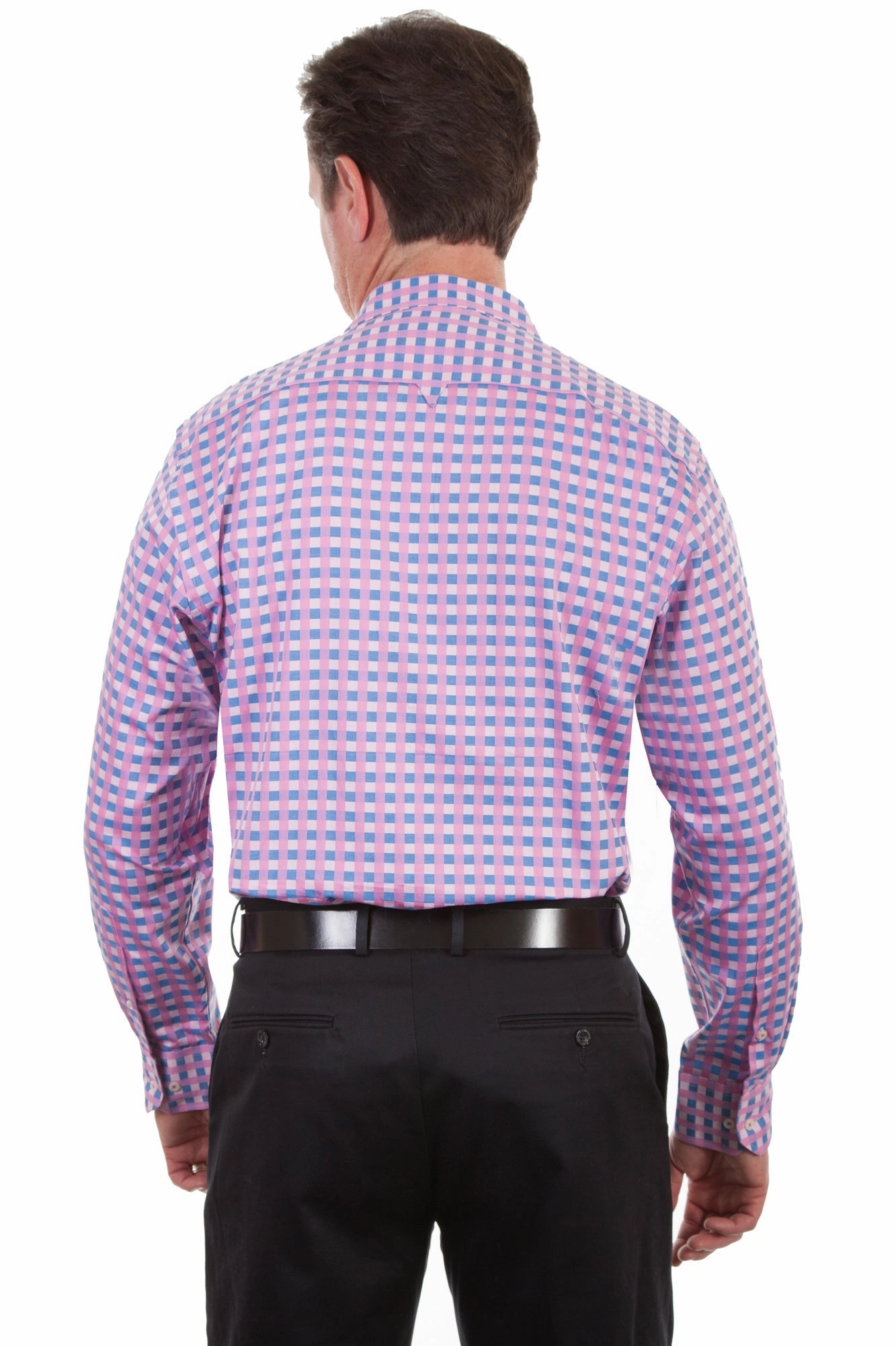 Scully Mens Razz 100% Cotton Check L/S Shirt City Exploration