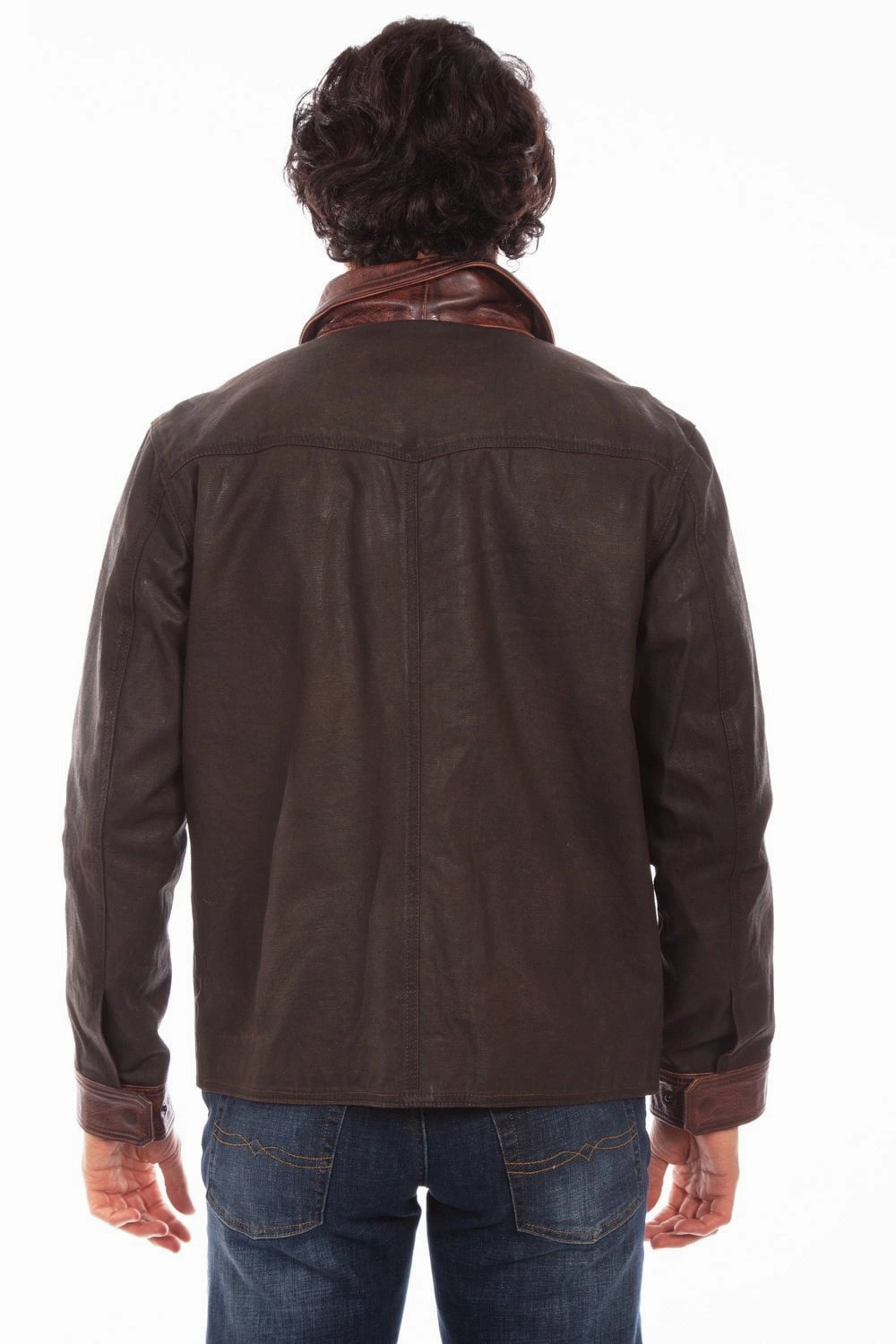 Scully Mens Unbridled Zip Brown Leather Leather Jacket Heat Keep