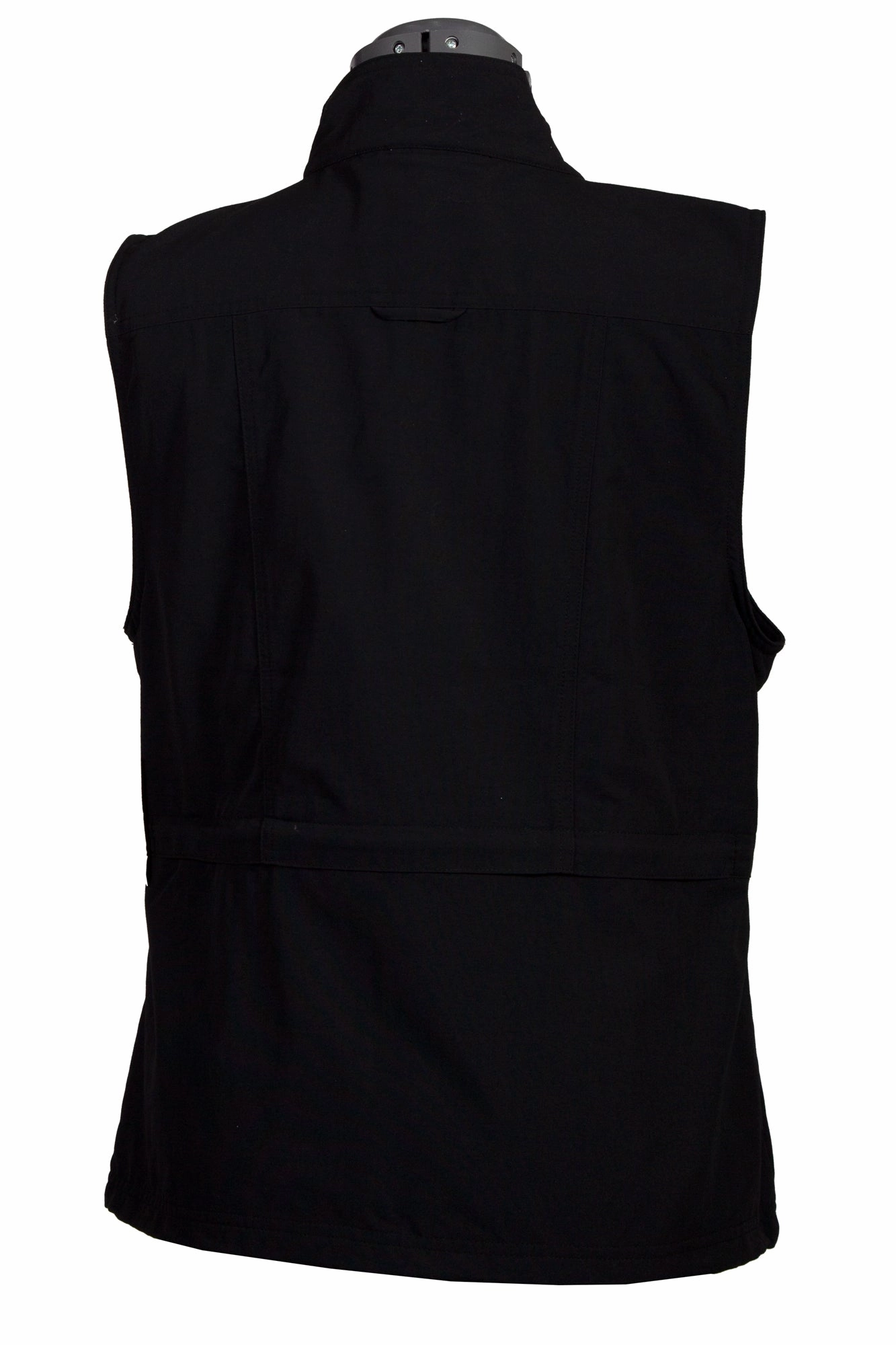 Scully Womens Black Nylon Petite Pocket Vest Low Profile Insulation