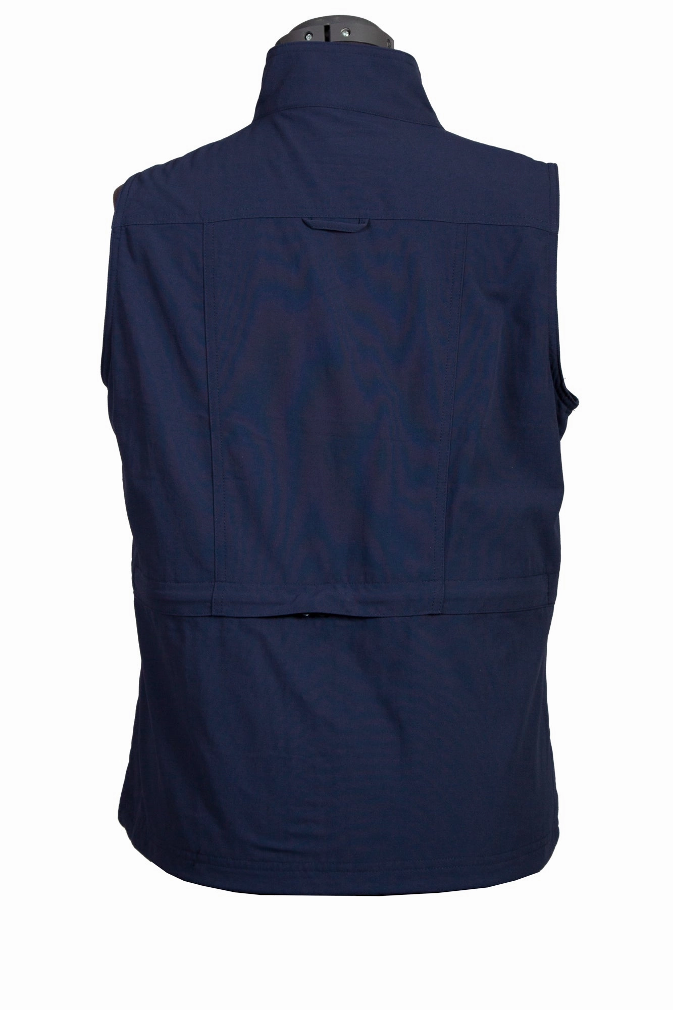 Adjustable Hood System Scully Womens Indigo Nylon Multi-Pocket Vest