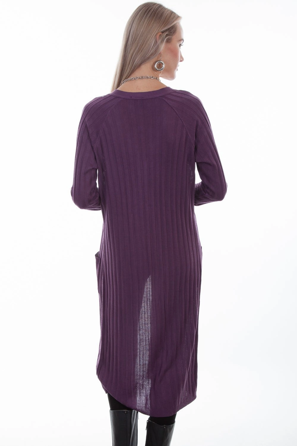 Bold Statement Scully Womens Iris Acrylic Long Cardigan