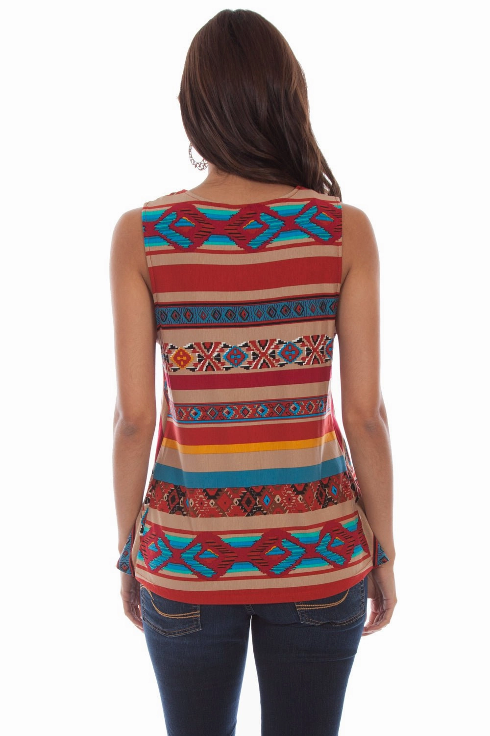 Scully Womens Serape Viscose Fly Away Tank Top Outerwear Companion