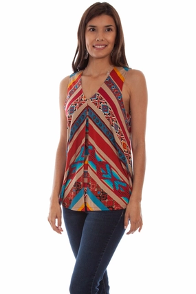 Picnic Outfit Essential Wardrobe Scully Womens Serape Viscose Fly Away Tank Top