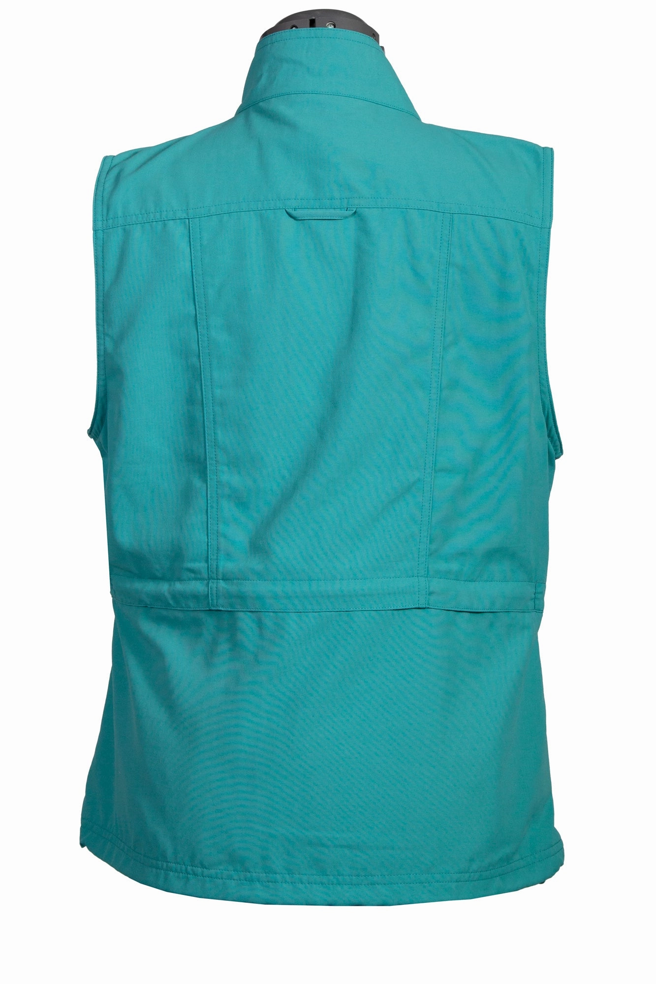 Scully Womens Teal Nylon Multi-Pocket Vest Ultra Flexible