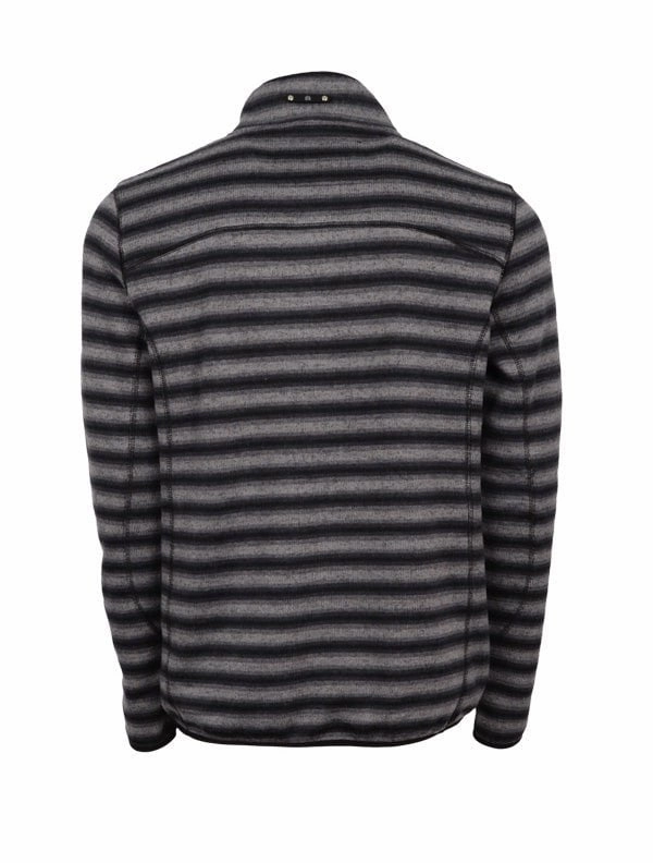 Short Sleeve Abrasion Resistant Edges STS Ranchwear Mens Rhett Black/Gray 100% Polyester Pullover Sweater