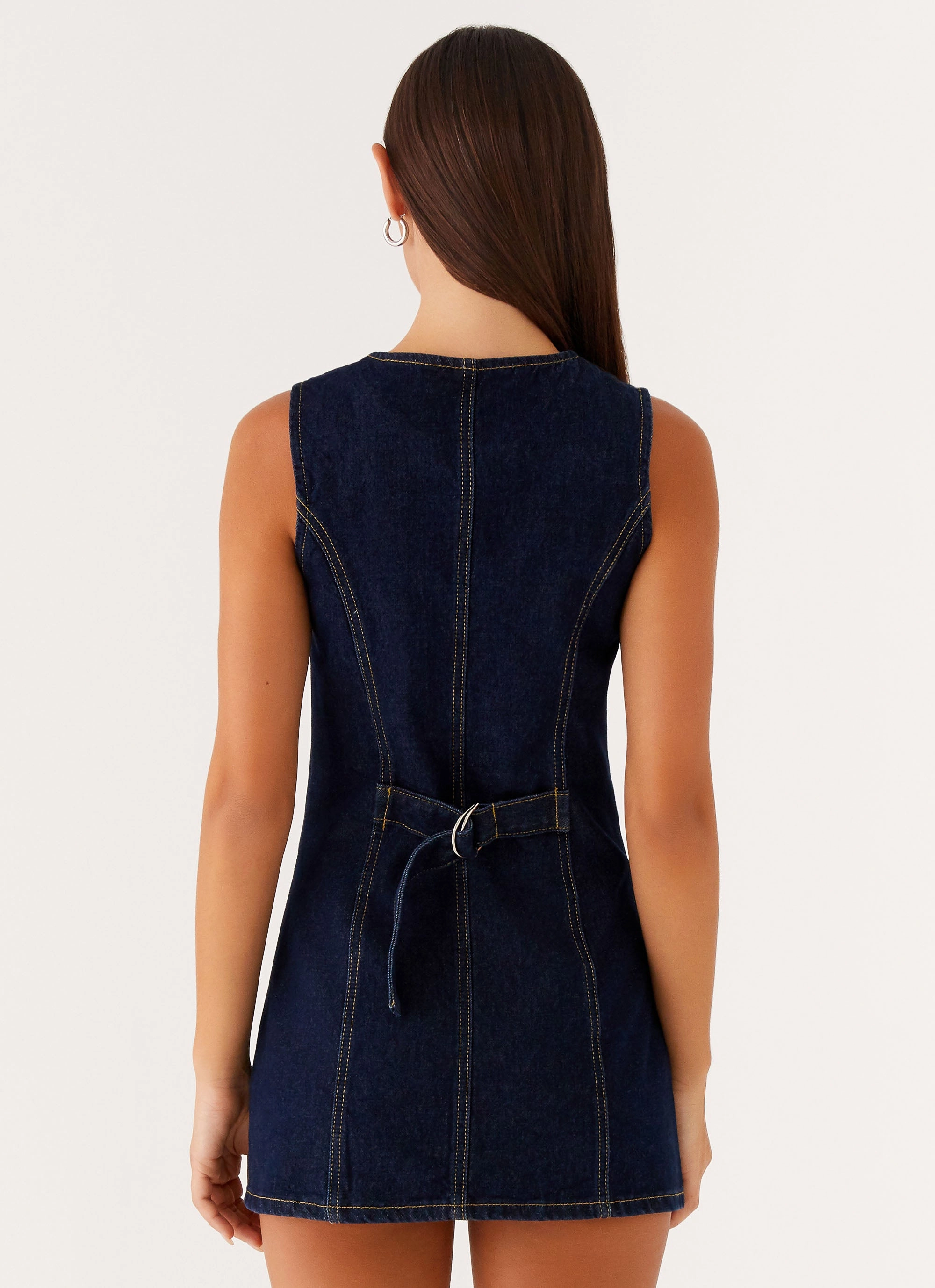 Dolton Mini Dress - Indigo Quick Match Timeless Energy