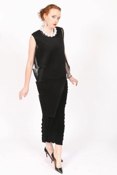 SLS124 Slinky Skirt Rolled Hem