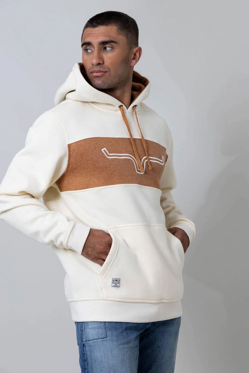 Kimes Ranch Mens Ripon Natural Cotton Blend Hoodie Tear Resistant Weave